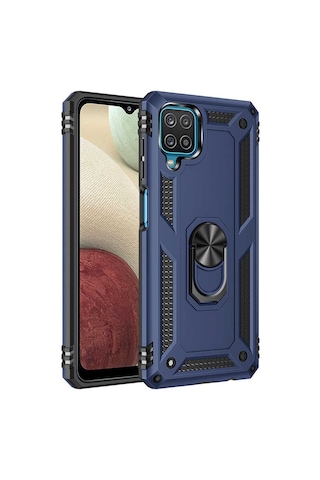 Zore Galaxy Uyumlu M32 Kılıf Msra Vega Kapak - Mavi Mavi