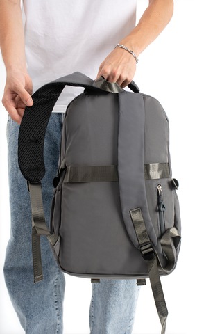 Ventis Qualty Okul Çantası Su Geçirmez Klinkır Kumaş Unisex Sırt Çantası Model 7c Antresit