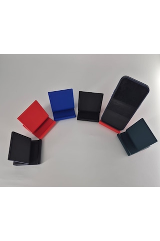 Şık Tasarımlı Telefon Standı, Masaüstü Uyumlu, 3d Baskı, A. Yeşil