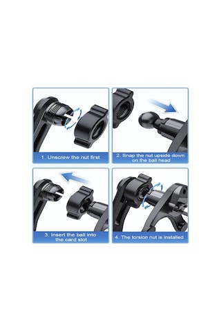 Seametal Hava Firar Telefon Tutucu Araba İçin Sabit Tampon Tasarım Hava Çıkışı Telefon Montaj Akıllı Telefon Standı Kısa