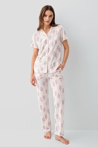 Pierre Cardin Kadın Pembe Gömlek Pijama Takım Pc9215-s-v2 Pembe