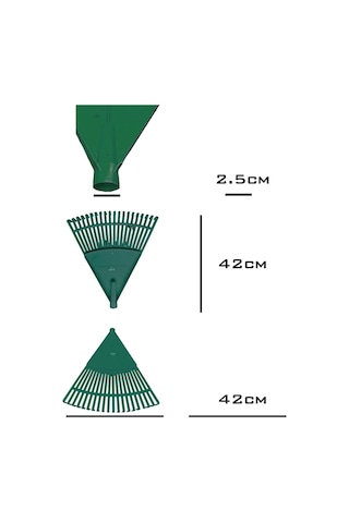 Plastik Yeşil Bahçe Tırmığı