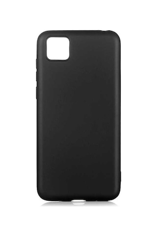 Noktaks - Huawei Uyumlu Huawei Y5p - Kılıf Mat Renkli Esnek Premier Silikon Kapak - Siyah