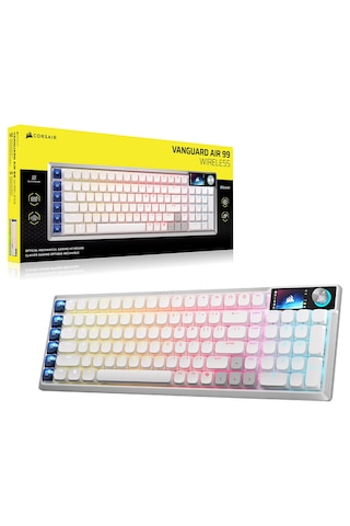 Corsair Vanguard Aır 99 Wıreless Beyaz Opx Low Profile Switch 8k Hz Rgb Kablosuz İngilizce Mekanik Gaming Klavye Ch-91h901b-uk