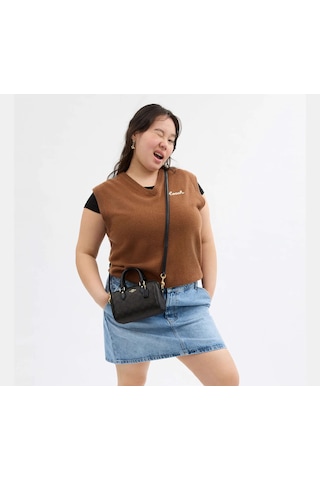 Coach Mini Rowan Crossbody Kadın Çanta Acı Kahverengi