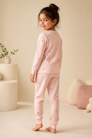 Eray Alp Kids Erkek Çocuk Pembe Karpuz Desenli Pijama Takımı Rahat Uyku Takımı
