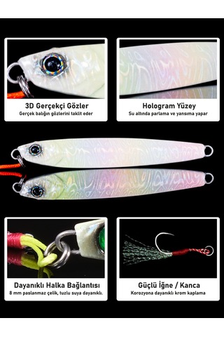 Jig, Zoka, Suni Yem, Glow Uv Metal Jig, 40gr 9cm Tide 40