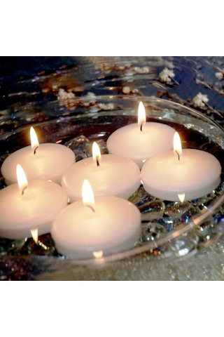12 Pcs White Floating Water Candle Vıp Kalite 12 Adet Beyaz Su Mumu Suda Yüzen Mum Beyaz Mum Dekor Mum
