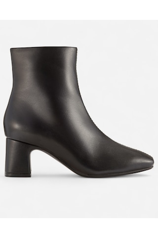 Clarks Fernie Zip Black Leather, M 3 Kadın Siyah Bot 26182935 Siyah