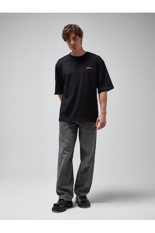 Gsstore X Midground Erkek T-shirt E251217 Siyah