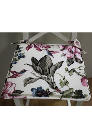 Premier Home Sandalye Minderi Pembe Çiçekli 40x40