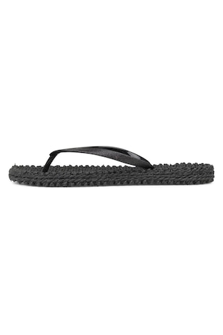 Ilse Jacobsen Black Cheerful01 - Siyah Simli Parmak Arası Terlik-6942 Cheerful01