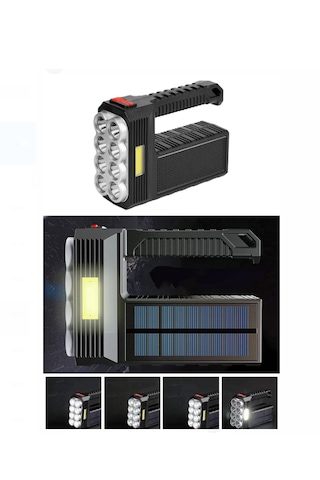 Yüksek Lümen Süper Parlak 8 Led Yan Fener 3 Modlu Spot El Feneri