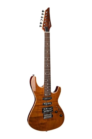 Guson Modern Superstrat Hss Manyetikli Elektro Gitar Flame Top