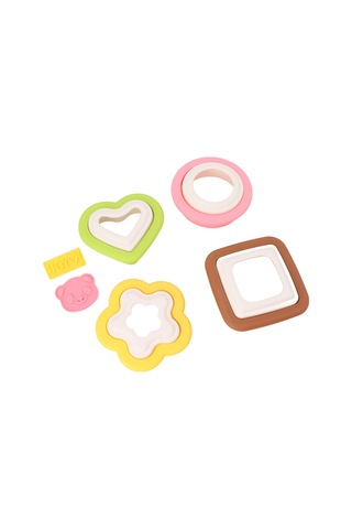 Geeroyoo Çocuklar İçin 10'lu Fırça Kalıp Seti - Çiçek, Kalp Ve Daire Şekilleriyle Evde Pratik Tost, Sandviç Ve Bisküvi Yapımı Aracı Diğer