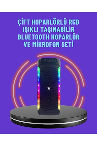 Mey İthalat Ev Ve Dış Mekan Kullanımına Uygun Rgb Işıklı Hoparlör