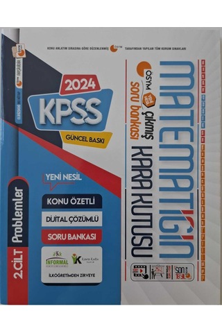 KPSS Matematiğin Kara Kutusu 1.ve 2.cilt Konu Özetli D.çöz.