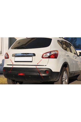 Nissan Qashqai Formlu Krom Bagaj Alt Çıta 2010-2013 Paslanmaz Çel N11.4906