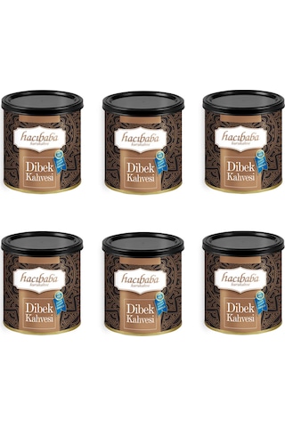 Hacıbaba Dibek Kahvesi Teneke Kutu 100 Gr X 6 Adet Öğütülmüş