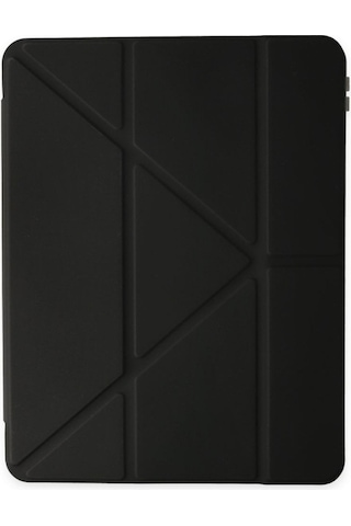 Samsung Galaxy Uyumlu Tab A8 10.5 Sm-x200 Kılıf Kalem Bölmeli Trifolding Silikon Case Kılıf
