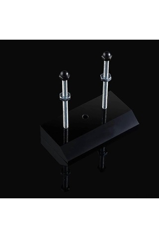 Yaleker Siyah Akrilik Skateboard Duvar Montajı - Lüks Stil Gösterim Rafı 13x9x1cm Siyah