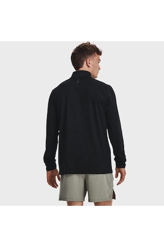 Under Armour Launch Pro 1/4 Zip Erkek Siyah Polo Yaka Tişört