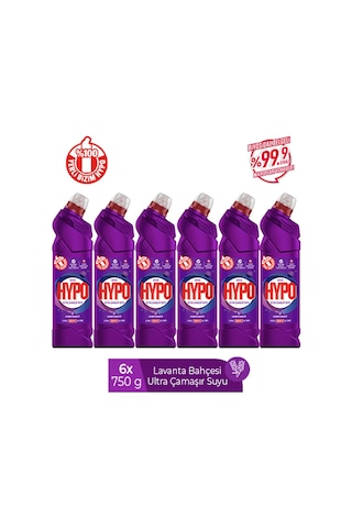 Hyper Hypo Ultra Kıvamlı Çamaşır Suyu Lavanta 6 x 750 G