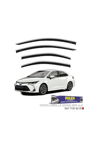 Niken Toyota Corolla Cam Rüzgarlığı Kromlu 2019+ Niken 047 Ty31 02 01