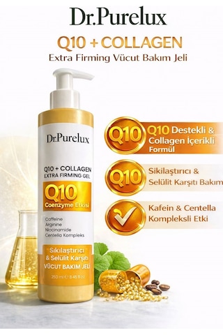 Q10 Coenzyme + Collagen İçeren , Sıkılaştırıcı, Toparlayıcı Ve Canlandırıcı Selülit Jeli