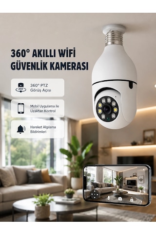 Kargo 360 Derece Dönebilen Akıllı Duylu Kamera Ptz, Uzaktan Kontrol, Hareket Algılama Najmaddin