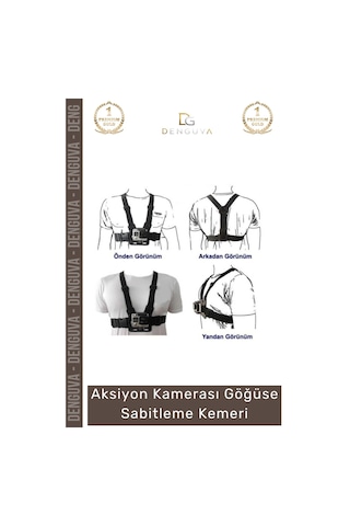 Kamerakemeri Aksiyon Ayarlanabilir Kayış Sabitleyici Aparat Dinamik Kamerası Göğüse Sabitleme Kemer Çok Renkli