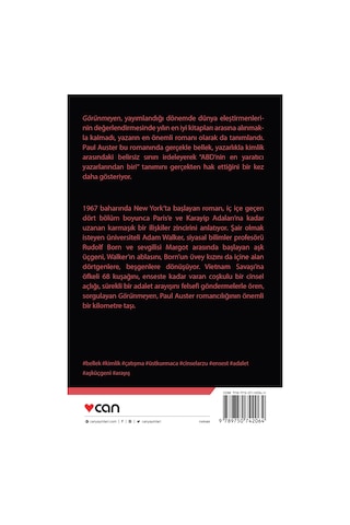 Görünmeyen - Paul Auster - Can Yayınları