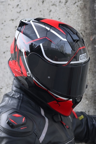 Dinamo Never Broken Siyah-kırmızı Kask C1 Siyah