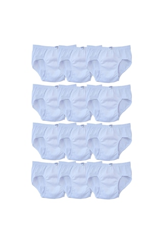 12 Li Seher Yıldızı Erkek Çocuk Slip Külot Beyaz 0037
