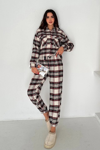 Kare Desenli Takım Renkli