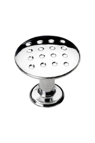 Badem10 Noktalı Düğme Çekmece Dolap Kapak Kulpu Kulbu Krom Daire Kulp