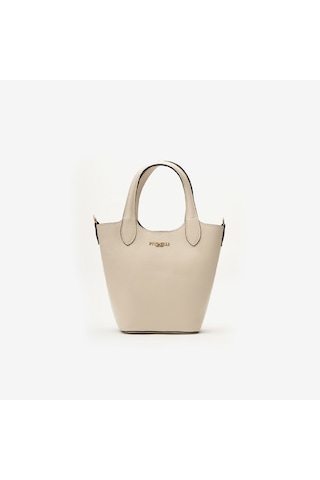 D37 Off White Omuz Çantası Kadın Top Piumelli Milano Bag Kahve