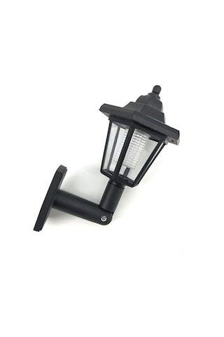 Xiyyadms Güneş Enerjili Led Duvar Lambası, Otomatik Işık Sensörlü Altıgen Tipi, Islak Ortam Uygun, Sıcak Beyaz Işık, 1 Adet Sıcak Beyaz