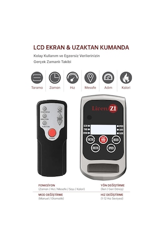 Livenzi Fit Eliptik Kondisyon Bisikleti Egezersiz Ve Ayak Masaj Aleti Siyah