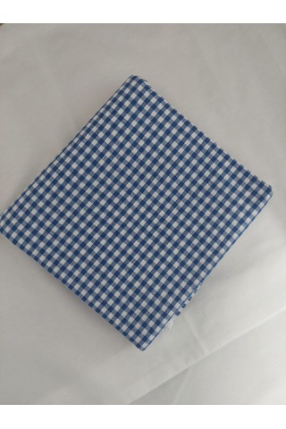 Kareli Desen Pötikareli Masa Örtüsü Mavi