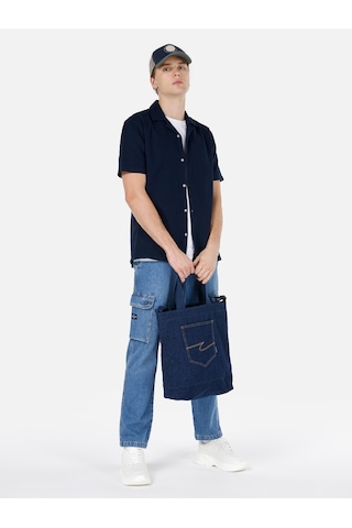 Colin's Colins 162 Blair Kargo Kesim Orta Bel Düz Paça Mavi Erkek Pantolon Cl1068707 001
