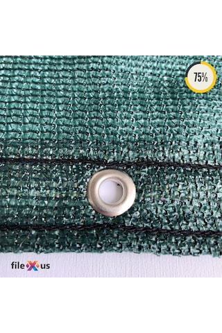 %75'Lik Örgü Tel-Tel Çit Filesi-Koyu Yeşil |Güçlendirilmiş Kenar
