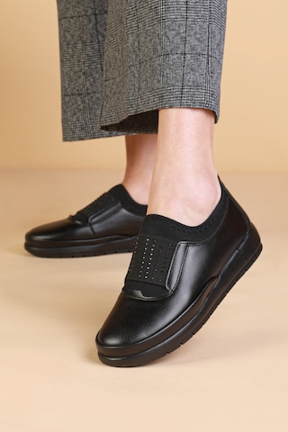 Yağlıoğlu Lofty 001453 Oropedik İçi Hakiki Deri Günlük Kadın Ayakkabı Siyah