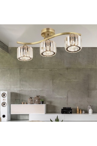 Tufty 3Lü Eskitme Kristalli Modern Yatak Odası Salon Kristal Avize