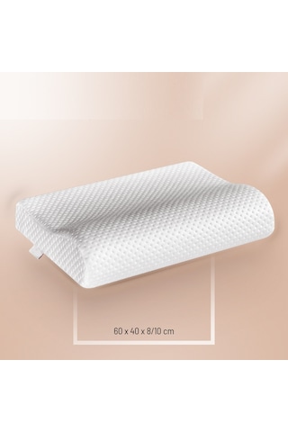 Devix Visco Ortopedik Boyun Yastığı Destekli Visco Yastık 60X40X11/8