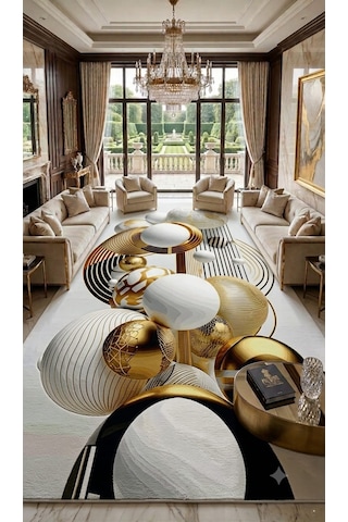 Luxury Bambu Organik Pamuk Dokulu Deluxe Pufy Halı Bambu Kumaş Pamuk Kaymaz Taban 4mm Süngerli Premium Solmaz Baskı Leke Tutmaz Yıkanabilir Salon Oturma Odası Yatak Odası Halısı Modernn Açık Beyaz
