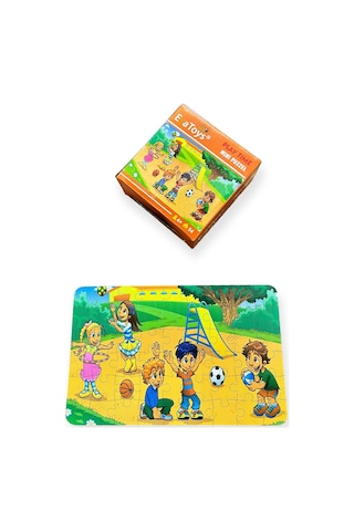 Ahşap Play Time Mini Puzzle 4 Yaş 54 Parça