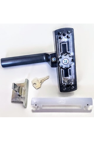 Siegenia Aubi Anahtarlı Alüminyum Çift Açılım Eksenel Pencere Kolu Siyah Si Aubi Si Line Lm / Tbt