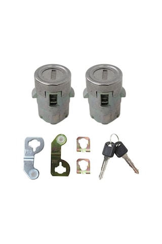 2 Adet Sürücü Ve Yolcu Kapı Kilitleri, Cadillac Escalade/chevrolet İçin Anahtar Uygun Kapı Kilit Silindiri