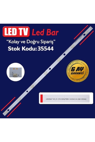 Philips Uyumlu 32Phk4100/12 Gj-2K15D2 Lb32067 V01 Led Bar Takımı